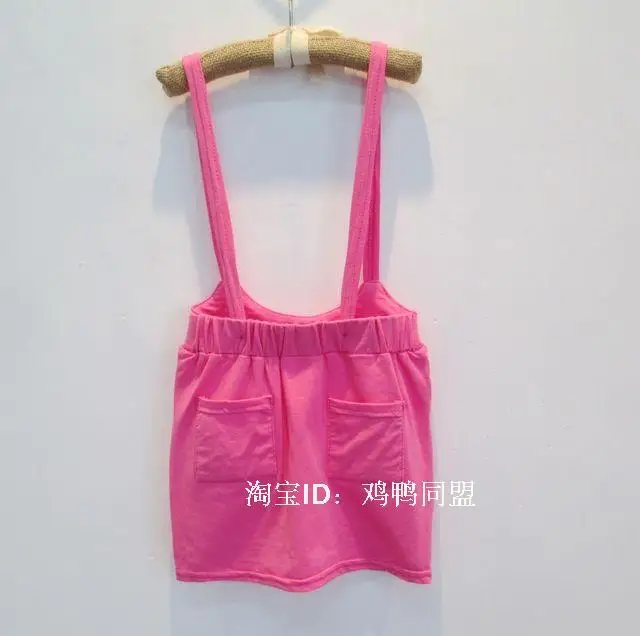 Детские 2 шт. набор Девушки Летать рукав кролик Футболка + брекеты юбка Костюм