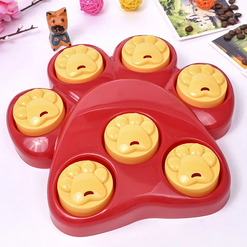 

Pet Dog Plastic Educational Toy Anti Choke Bowl Funny Interactive Toys For Small Large Dogs PPT731