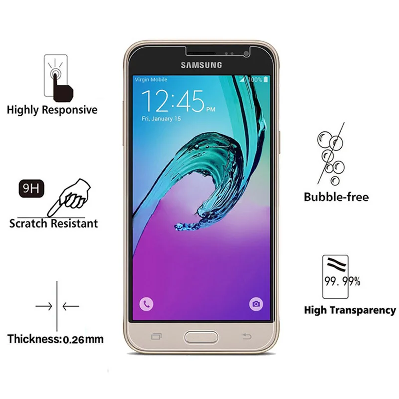 2 шт. защита для телефона из закаленного стекла samsung galaxy j1 j3 j5 j7 2016 2017 j2 j4 j6 j8 2018 плюс