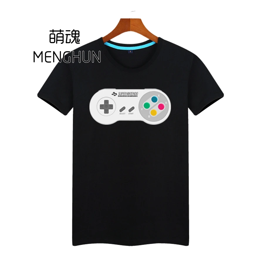 

2017 Retro game console printing t shirts game fans t shirts SFC t shirts men's lycra cotton short sleeve t shirts ac687