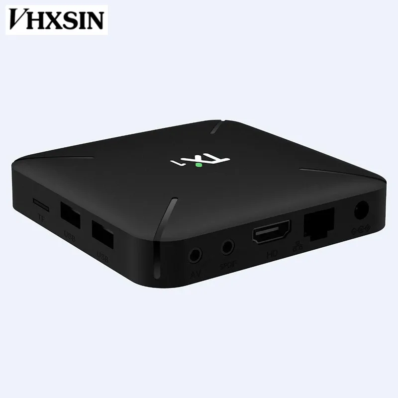 VHXSIN TX1 H3 четырехъядерный Smart Android 7 1 TV BOX 2 4 ГГц WIFI 100M локальная версия | Электроника