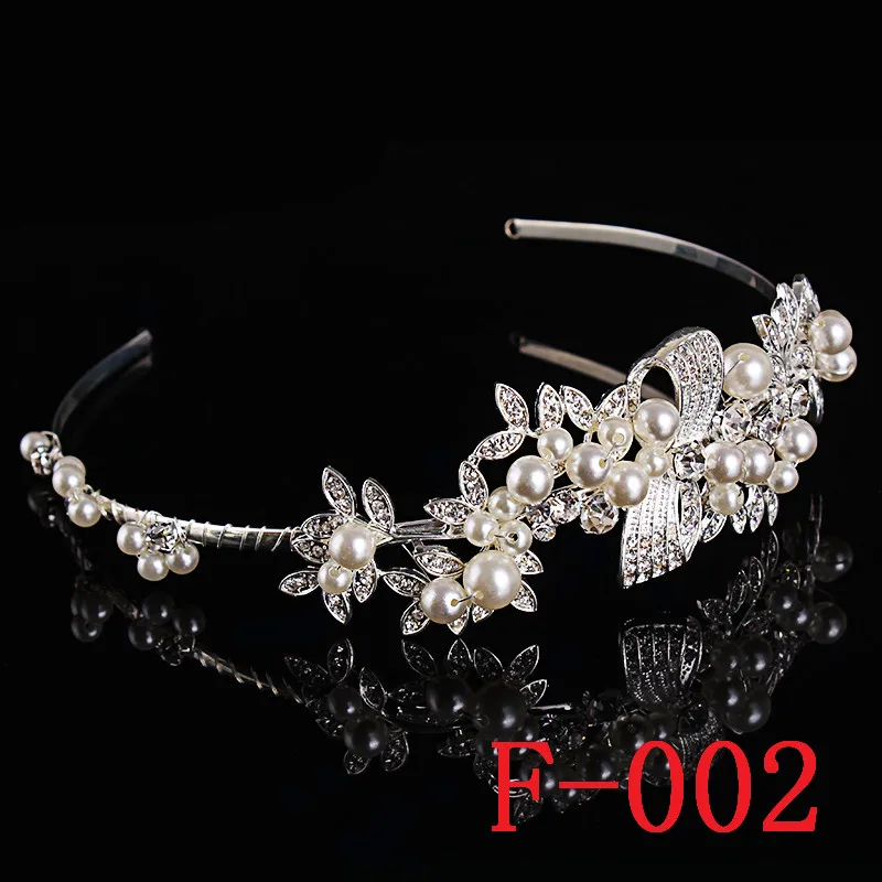 Женская тиара с искусственным жемчугом свадебная австрийским кристаллом