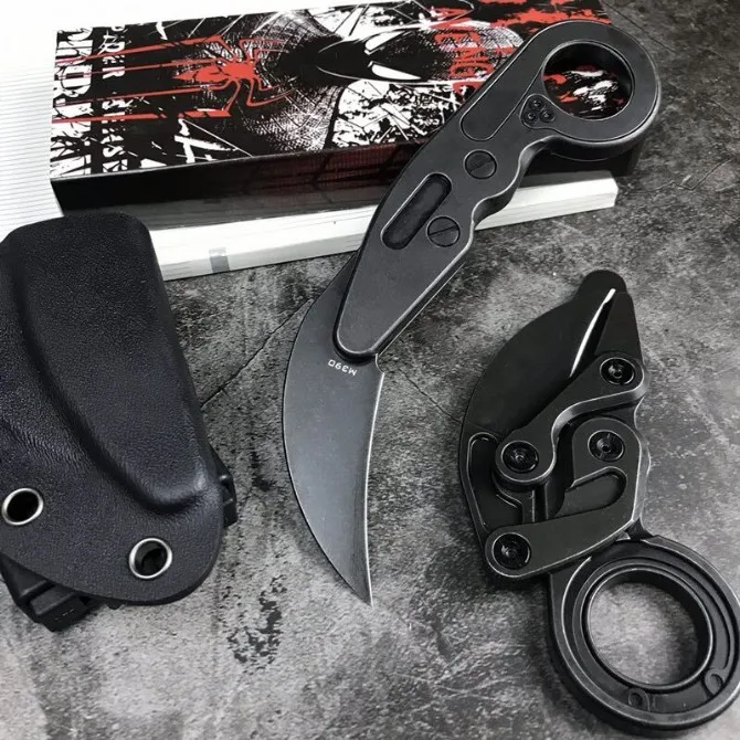 Karambit нож 60 61HRC M390 Порошковая сталь Высокое качество Открытый Отдых EDC инструмент