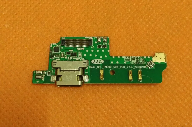 Оригинальная зарядная плата с USB разъемом + микрофон для Elephone P9000 Восьмиядерный