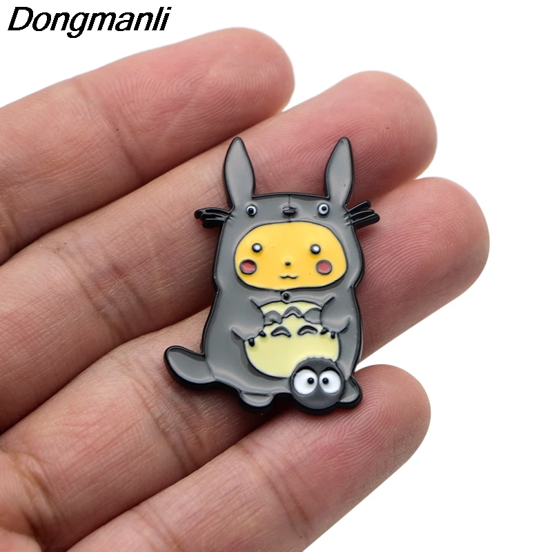 P3353 Dongmanli Забавный Косплей металлические эмалированные булавки и броши для женщин и мужчин нагрудные булавки рюкзак сумки шляпа значок подарки для детей