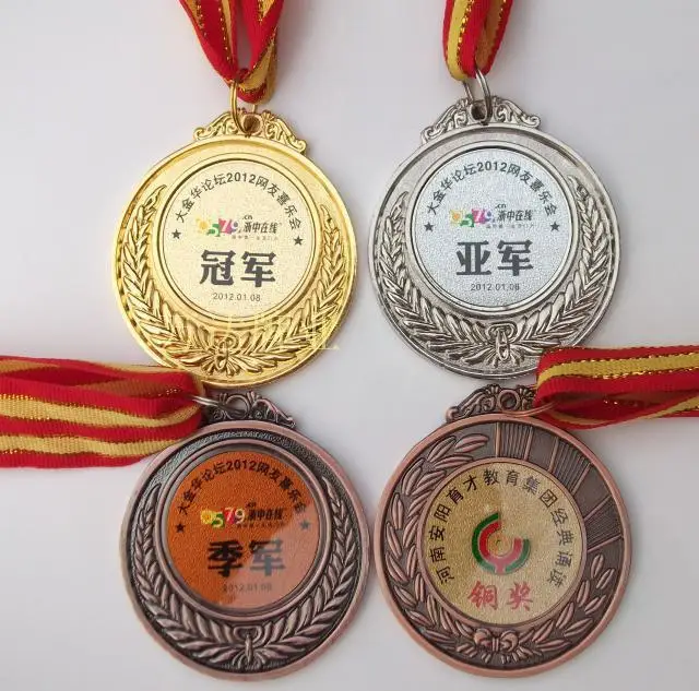 Цельный набор медалей 6 5 см из цинкового сплава золотой + серебряный бронзовый