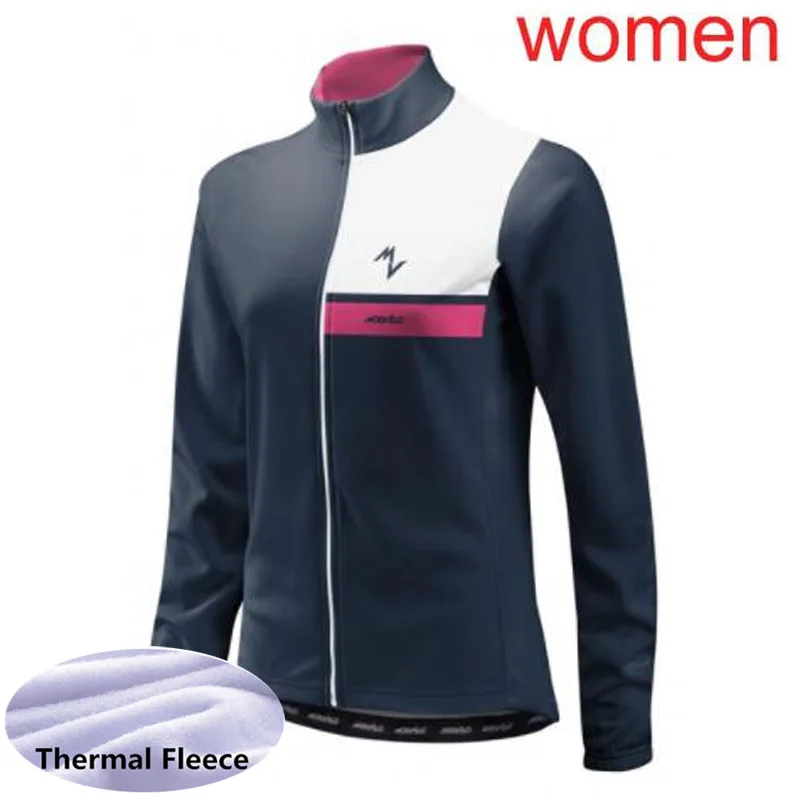 Ropa ciclismo Зимняя Теплая Флисовая футболка для велоспорта с длинным рукавом, футболка для гоночного велосипеда, командная Женская одежда для горного велосипеда L8 - Цвет: only jersey 16