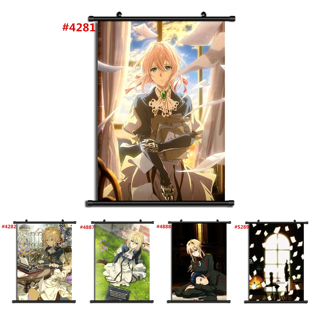 

Violet Evergarden Anime Manga Wall Poster Scroll Home Decoration Wall Art
