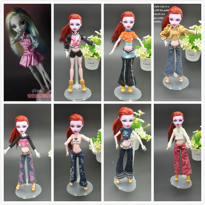 Оптовая продажа 15 шт./лот Одежда для кукол Monster High модный костюм оригинальная