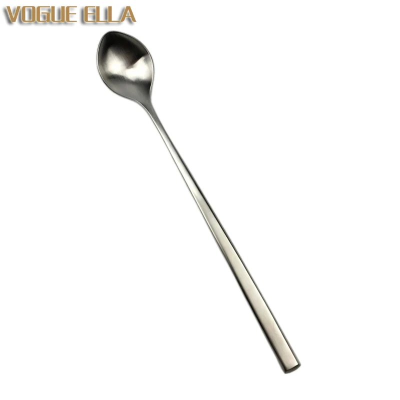 Креативные столовые приборы ложка с длинной ручкой пищевая нержавеющая сталь