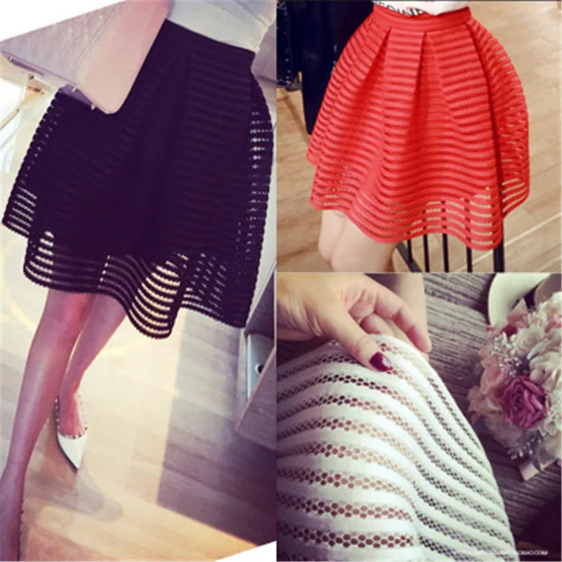 2017 настоящая Новая мода женские юбки летний стиль ретро элегантная юбка