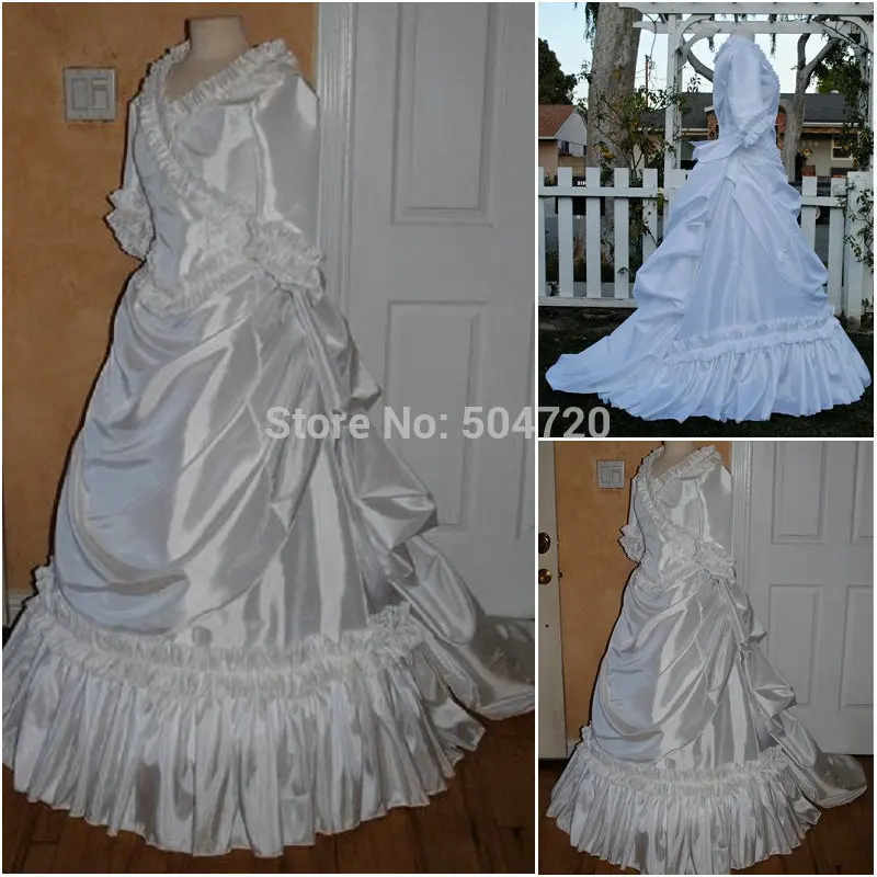 19 века винтажные костюмы Викторианского готического платья/гражданского войны