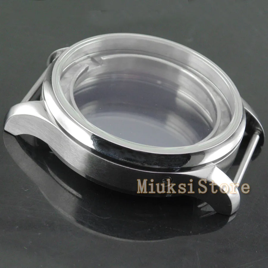 43 мм стерильные часы из нержавеющей стали подходят парнису мужские Чехол