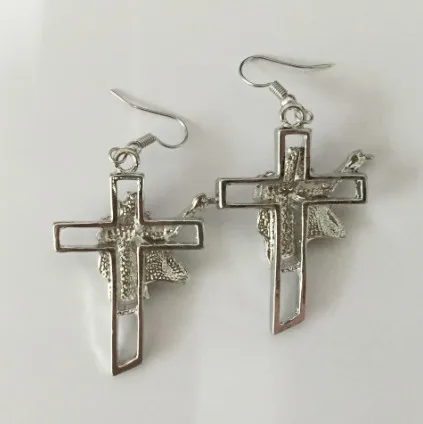 Regalrock Горячая Майкл Джексон хип-хоп пробивая Танцующая волна Луна ходить крест танцы MJ серьги