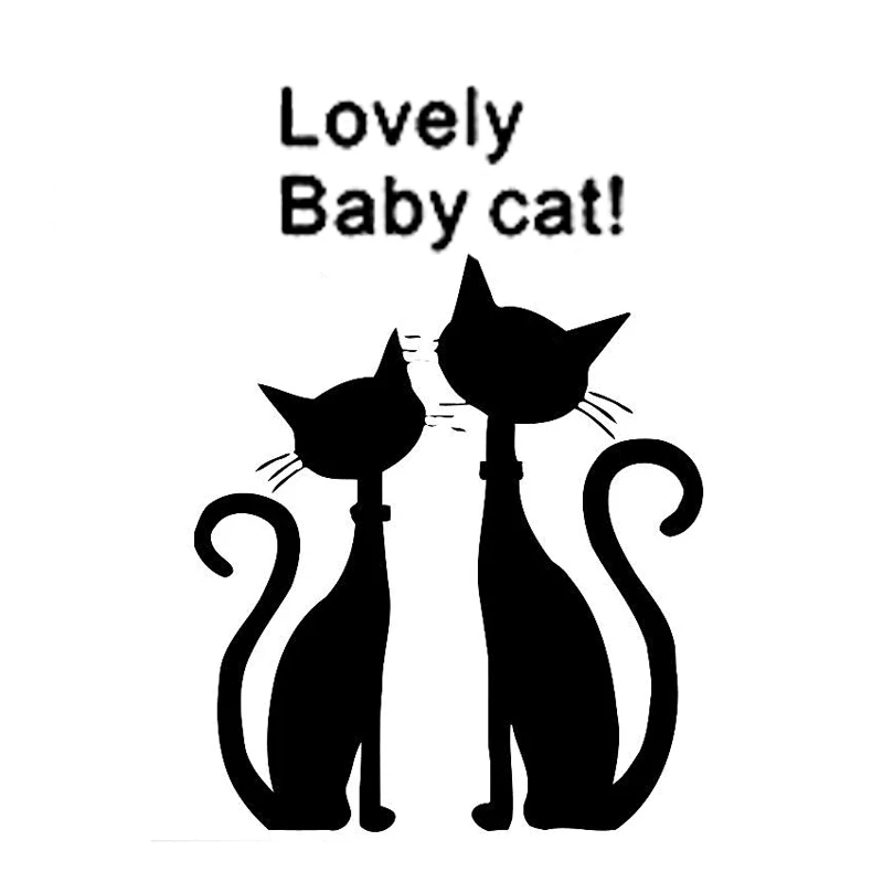 Стильные виниловые наклейки 11 4 см * 16 9 в виде милого кота|car styling|car stickers decorationvinyl |