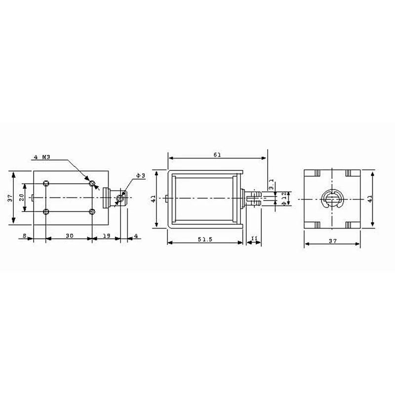 электромагнит JK 1250 DC 12 В или 24 push pull Типа Open Frame Линейный Электромагнитный