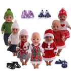 Рождественский подарок LUCKDOLL, костюм одежды подходит для 18-дюймовых американских кукол 43 см, аксессуары для одежды, игрушки для девочек, поколение, подарок на день рождения