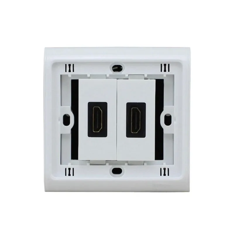 Новинка, две HDMI розетки, HD версия 2,0, 3d 4k ТВ, настенная розетка, N86-902+ 600+ 600, Hdmi линия, настенная розетка для улучшения дома