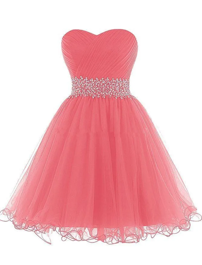 Doragrace vestidos de festa милое, без рукавов, с кружевом, Короткие тюлевые коктейльные платья