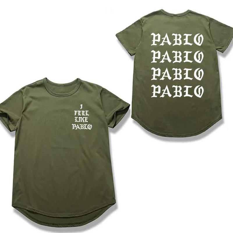 2 Футболка Kanye West The I Life Of Pablo Kanye, мужская летняя брендовая одежда, футболка I Feel like Paul Kanye, футболка Homme - Цвет: 2