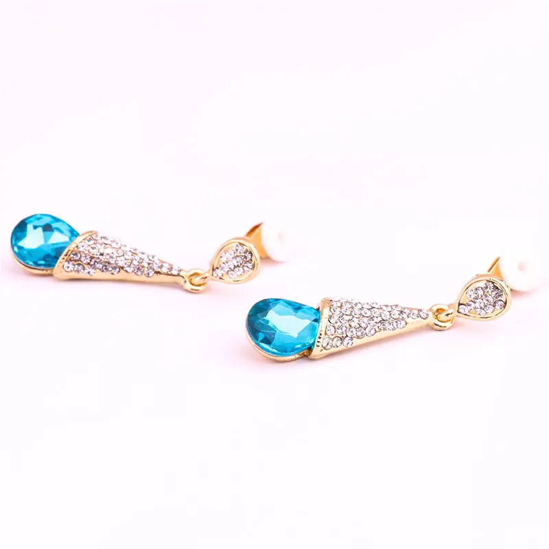 Висячие серьги в форме капли воды с австрийским кристаллом | Украшения и