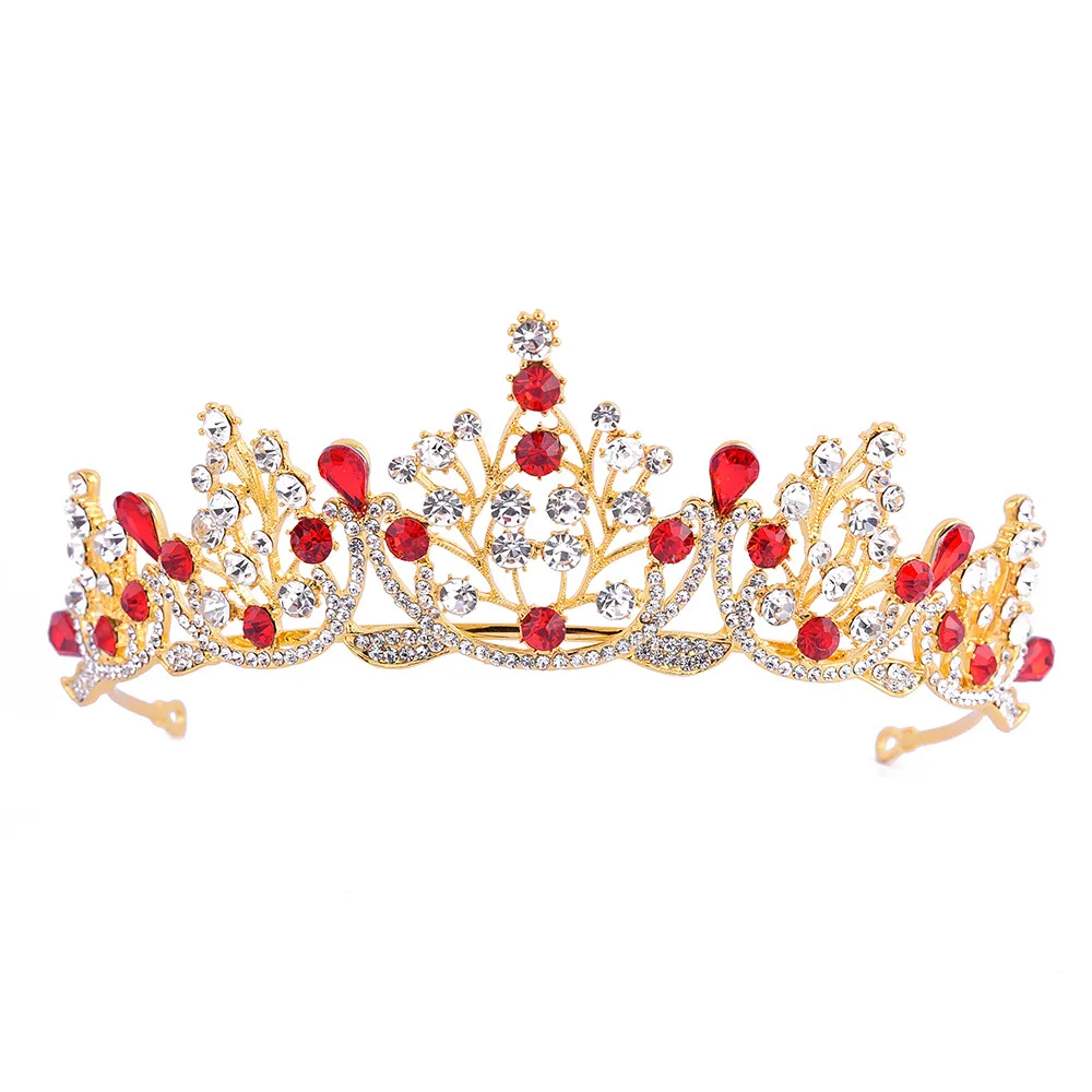 Bride Wedding Luxury Blue Crystal Tiaras For Women Elegant Bridal Crowns king Hair Accessories Fashion jewelry | Украшения и