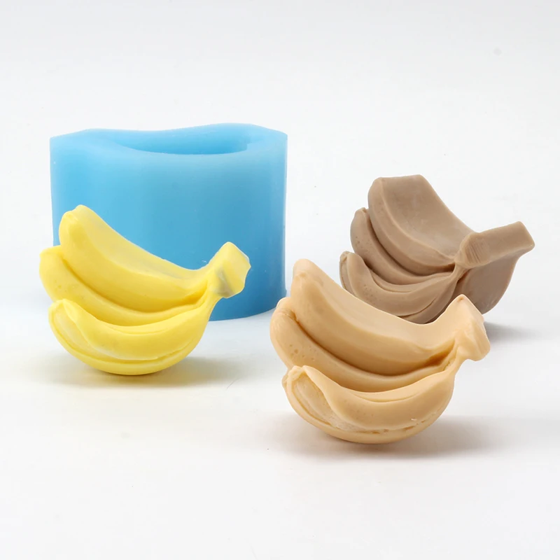 

DIY Silicone Mold Banana Shape Handmade Soap Mould Craft Resin Decorating Tool