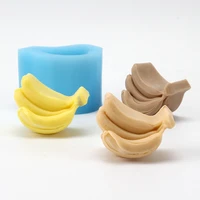 diy silicone mold banana shape handmade soap mould craft resin decorating tool