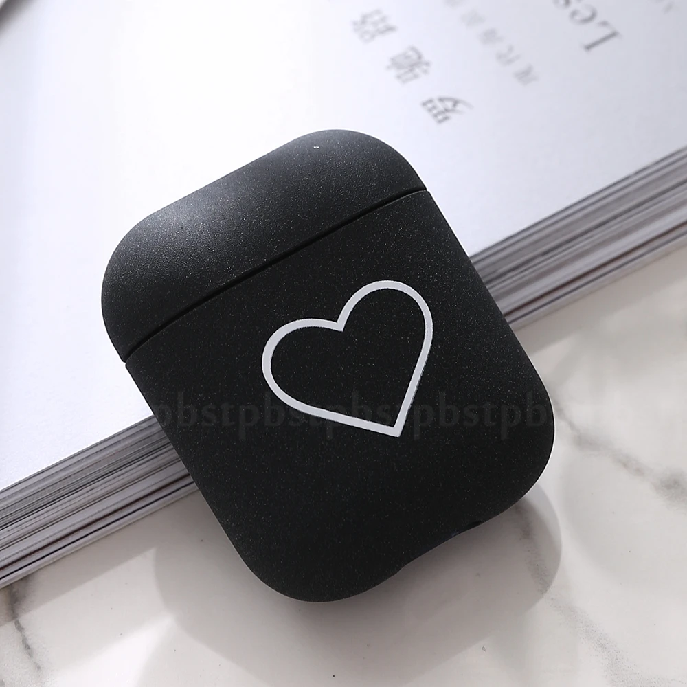 Чехол для беспроводных наушников Airpods 2 1 с любовным сердцем защитный чехол Bluetooth