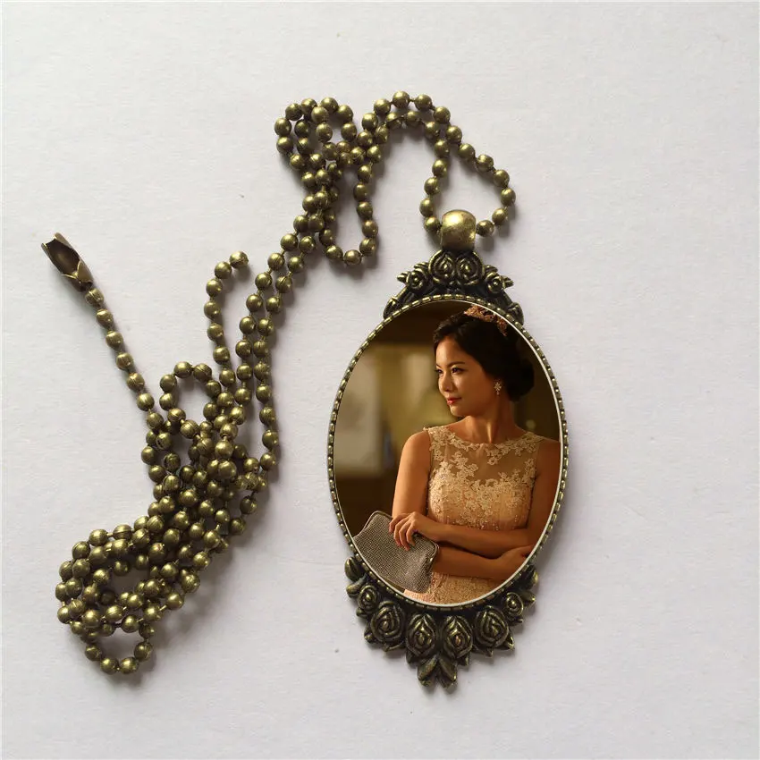 sublimation custom-made picture necklace pendant court style custom photos thermal transfer factory price 100pieces/lot M27 | Украшения и