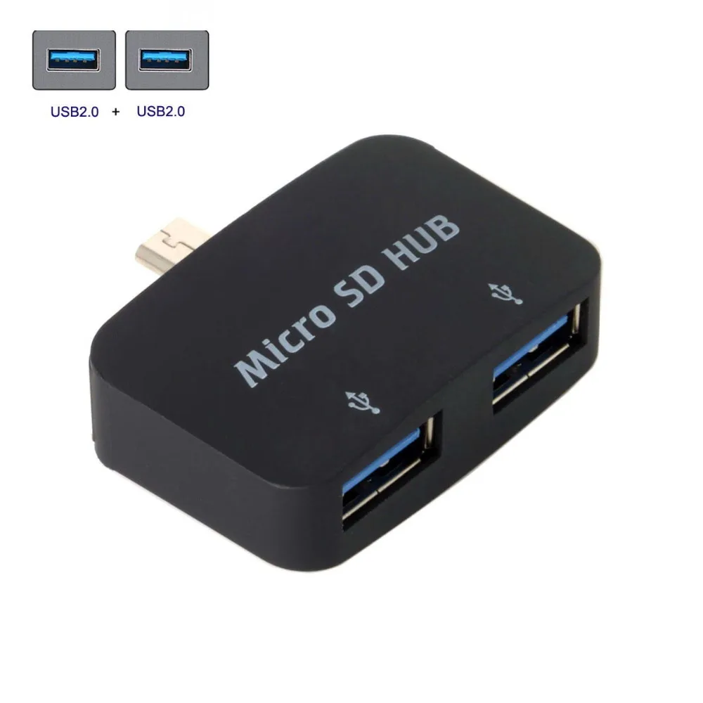 5Pin микро USB OTG к двойным портам 2 0 концентратор адаптер для сотового телефона и