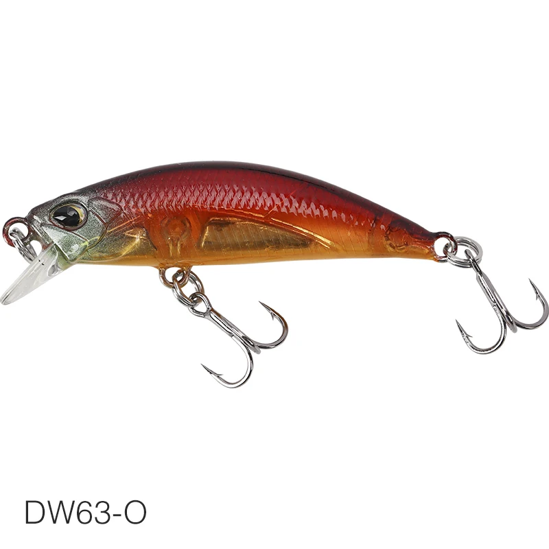 DW63-O TSURINOYA для рыбалки приманки DW63 50 мм 5g опускается на дно воды мини блесна жесткая приманка искусственная приманка маленький Приманка Карандаш воблер, твердая приманка - Цвет: DW63-O