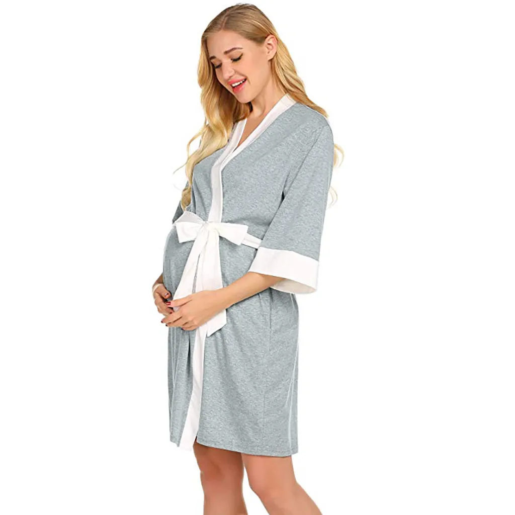 Халат для беременных и кормящих Ночная рубашка Одежда женщин vetement femme ropa mujer | Мать