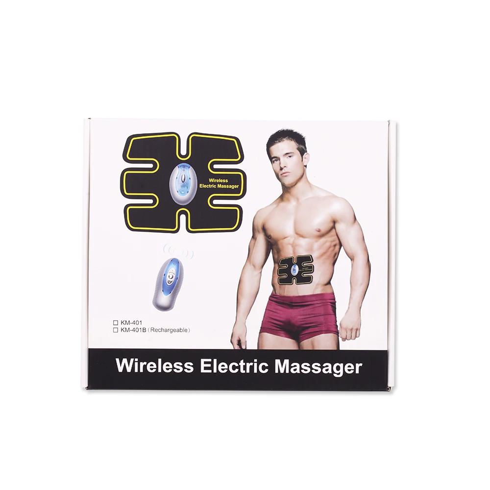 Беспроводной электрический массажер TENS блок Электротерапия боли в спине ABS Fit