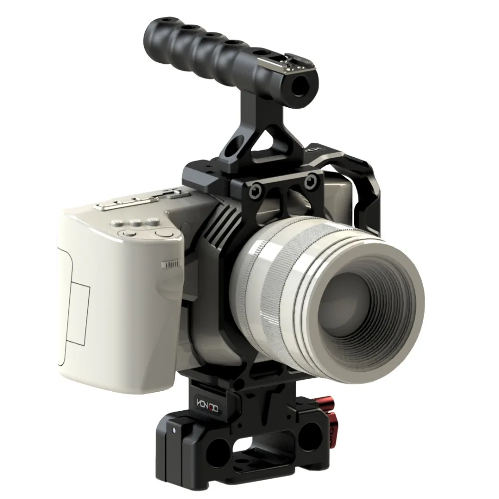 HONTOO 15 мм BMD DSLR Rig BMPCC 4K комплект с полуклеткой базовая Верхняя ручка легкая для
