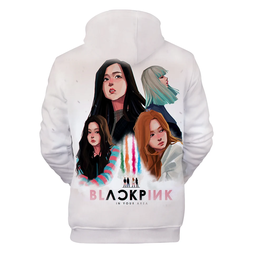 VAGROVSY Kpop Черный Розовый BOOMBAYHA 3D Толстовка для женщин и мужчин Модная популярная с длинным рукавом Harajuku Хип Хоп унисекс Hooides