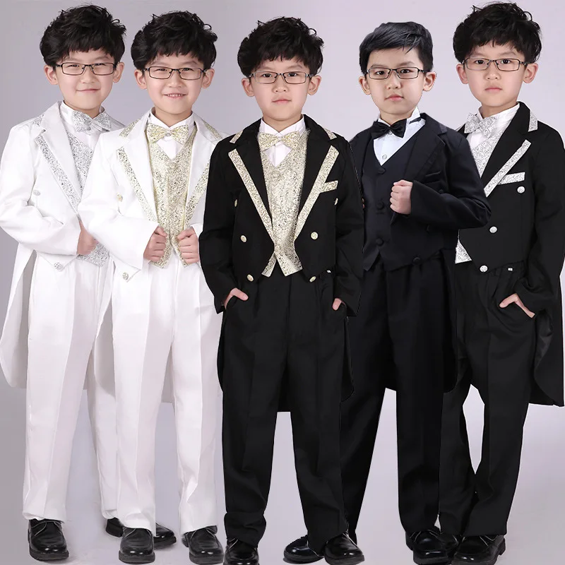 

Children's Clothing Boy Suit Children Wedding Performance Wedding Party Tuxedo Child Blazer Clothing Set 6pcs Kids Clothes Boys