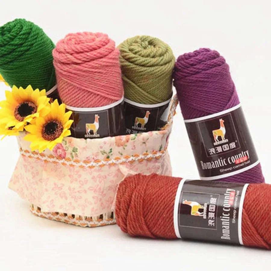 100 г/рулон Альпака шерстяная пряжа для вязания кашемировый шарф пушистая теплая