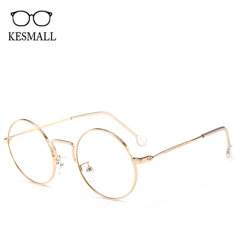 

KESMALL Brand Round Shaped Prescription Diopter Eyeglasses Women Men Computer Gaming Glasses With Clear Myopia Lens Hot XN923P