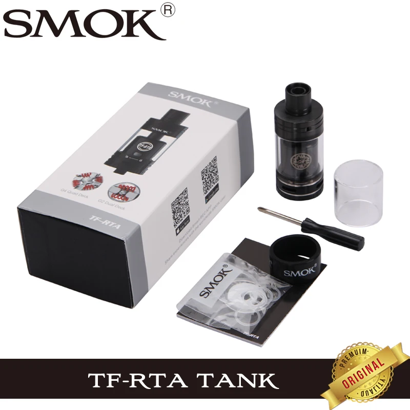 Оригинал Smok TF RTA 4 5 мл ввиду танк с G4 двухслойные электронная сигарета испаритель