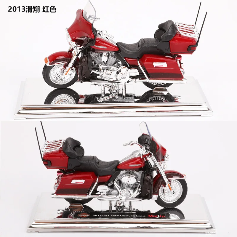 2013 Red Maisto 1:18 Модель мотоцикла велосипед игрушка для Harley street 750 1980 FLT Тур Glide Road king специальный 1999 FLHR ROAD KING - Цвет: 2013 Red