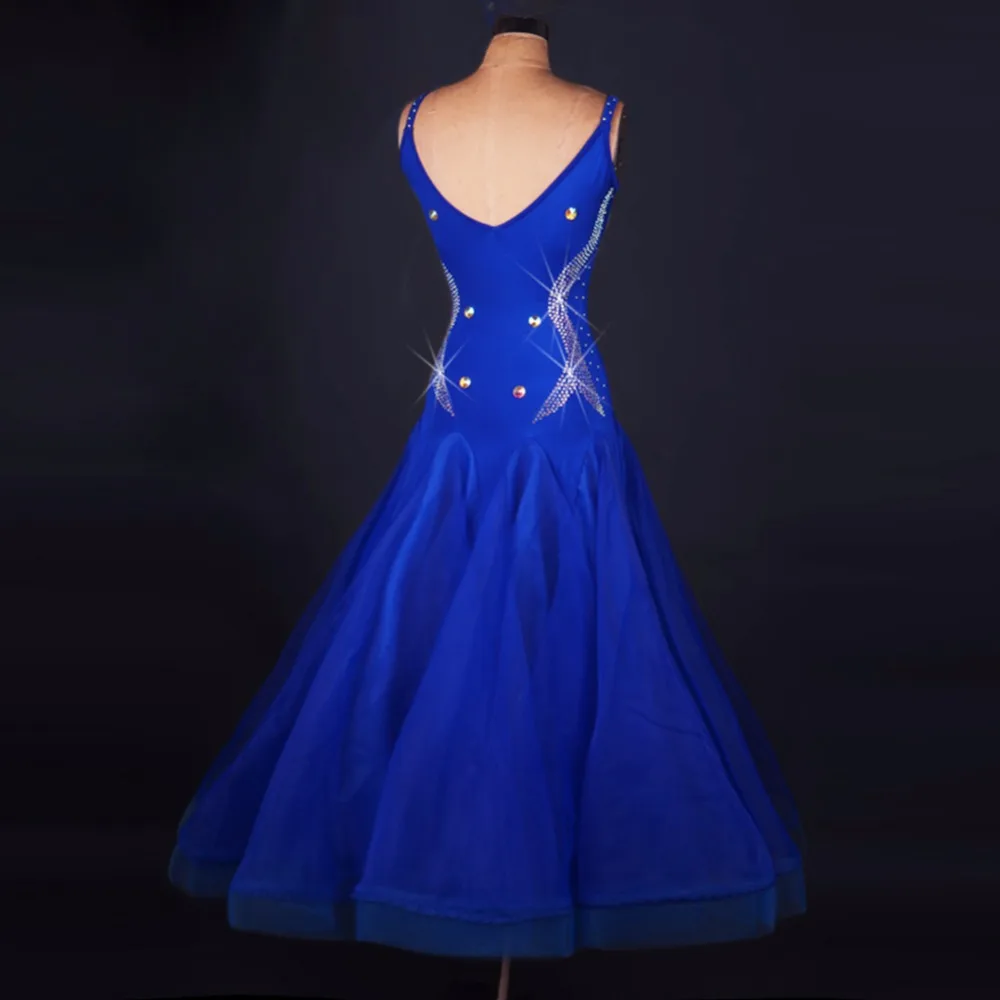 2017 новые женские Бальные Танцевальные соревновательные платья из органзы без