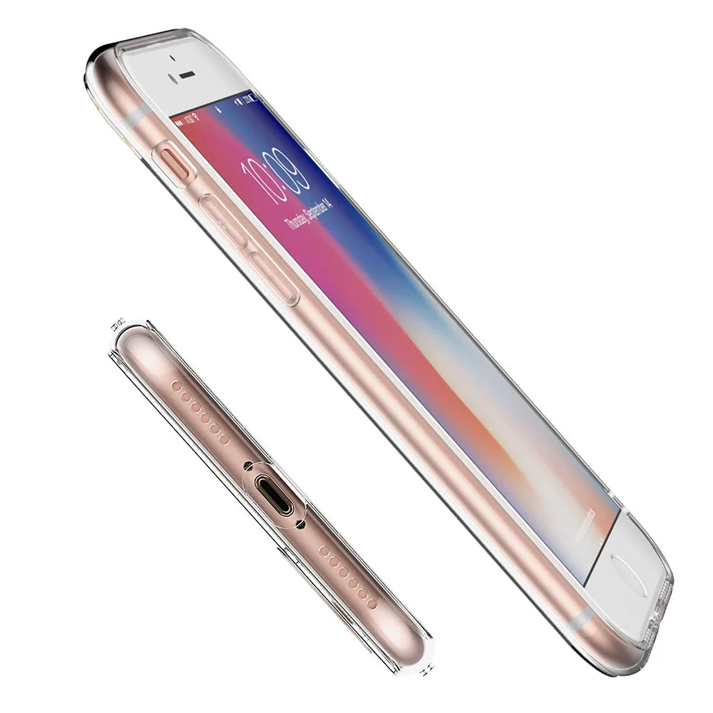 Ультратонкий прозрачный гибкий чехол для iPhone 6 6plus 6s plus 7 7plus 8 | Мобильные телефоны