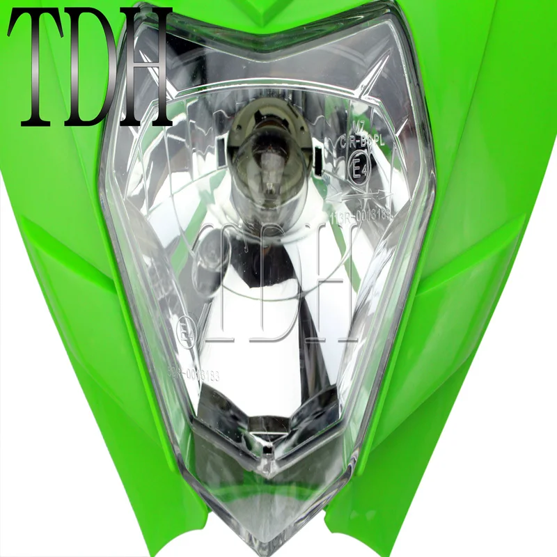 6 Цвета Мотоцикл головной светильник налобный фонарь для Kawasaki Honda KLX XR CRF DRZ KLR Off