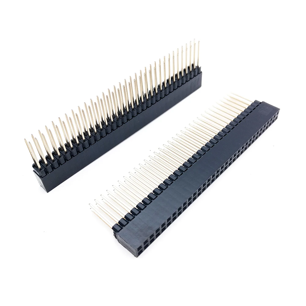 10 шт. коннекторы с прямыми штанинами PC104 2 54 мм 2x32P 12 мм|double connector|double rowrow pin |