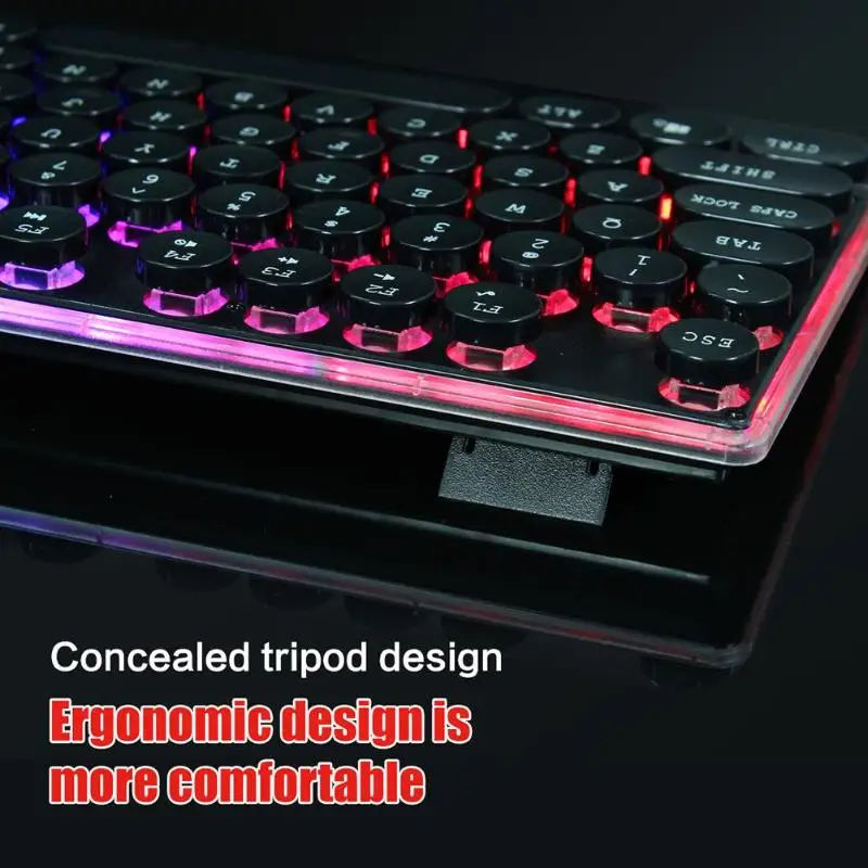 HXSJ J40 USB Проводная цветная клавиатура с подсветкой 5500 dpi Регулируемая мышь для Windows 98/Me/2000/XP/Vista/Win7/8/10/Vista/Mac OS