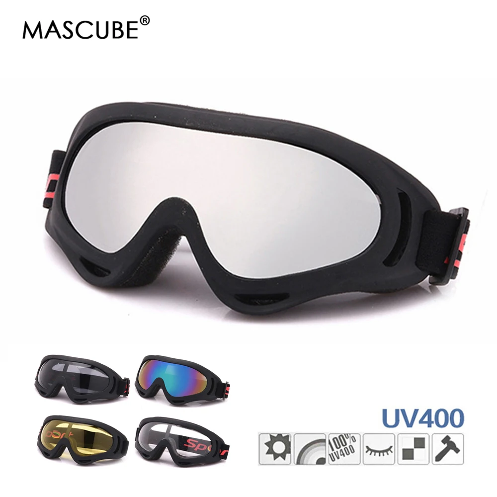 MASCUBE UV400 лыжные очки для мужчин и женщин Анти туман взрослых зимние Сноуборд