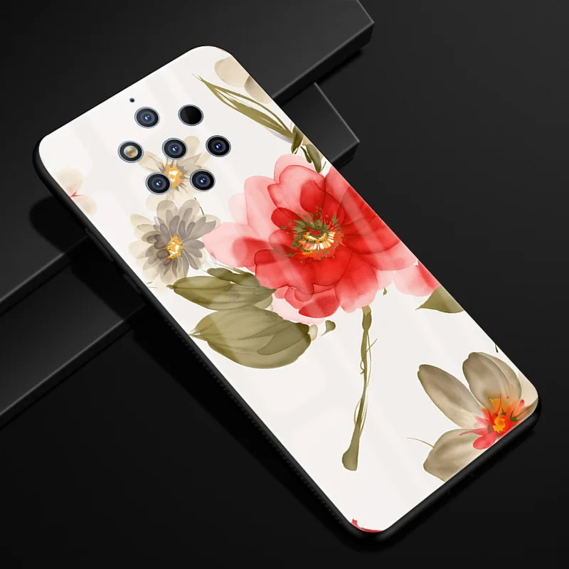 21 Для Nokia 9 PureView чехол из закаленного стекла Жесткий PC задняя крышка для Nokia 9 Pure View чехлы для телефонов силикон бампер для Nokia9 PureView - Цвет: 21