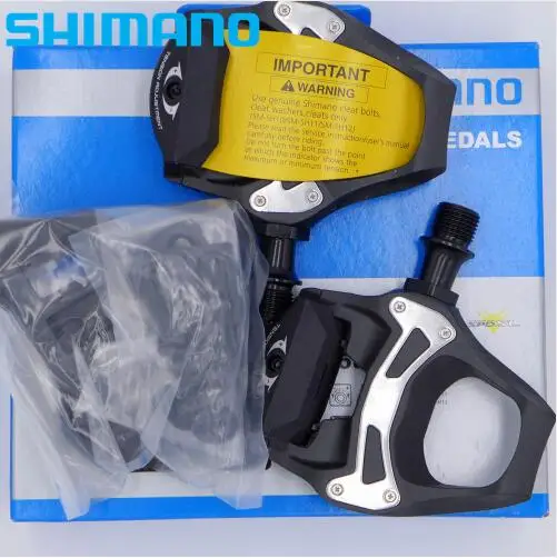SHIMANO 105 PD-5800 SPD-SL Углеродные педали для шоссейного велосипеда с SM-SH11 шипами | Спорт и