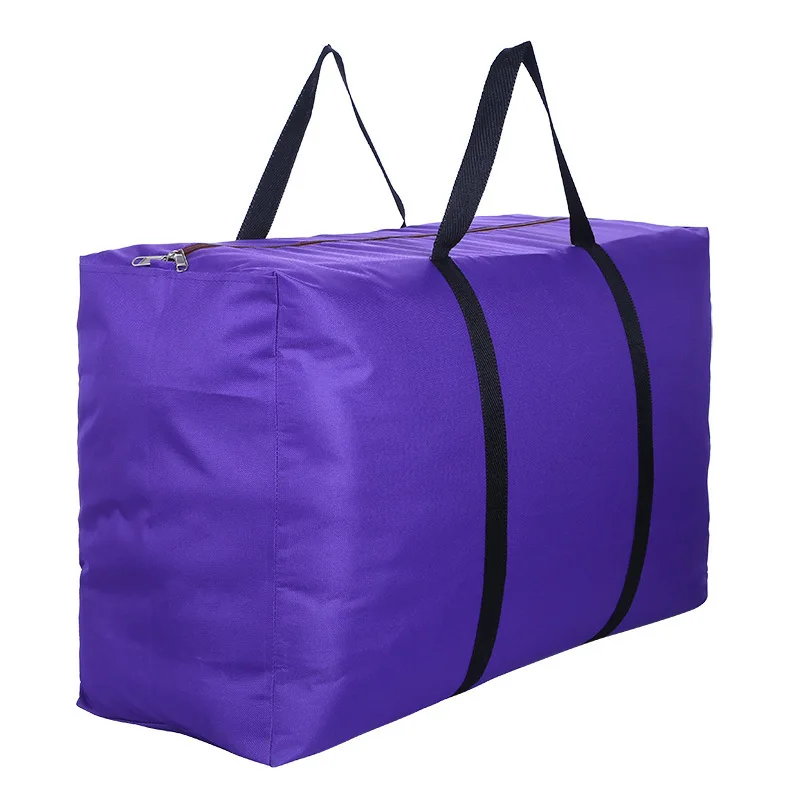 

Household daily life quality mobile storage large bag waterproof and anti breaking solid Oxford cloth bag luggage bag 56-75L